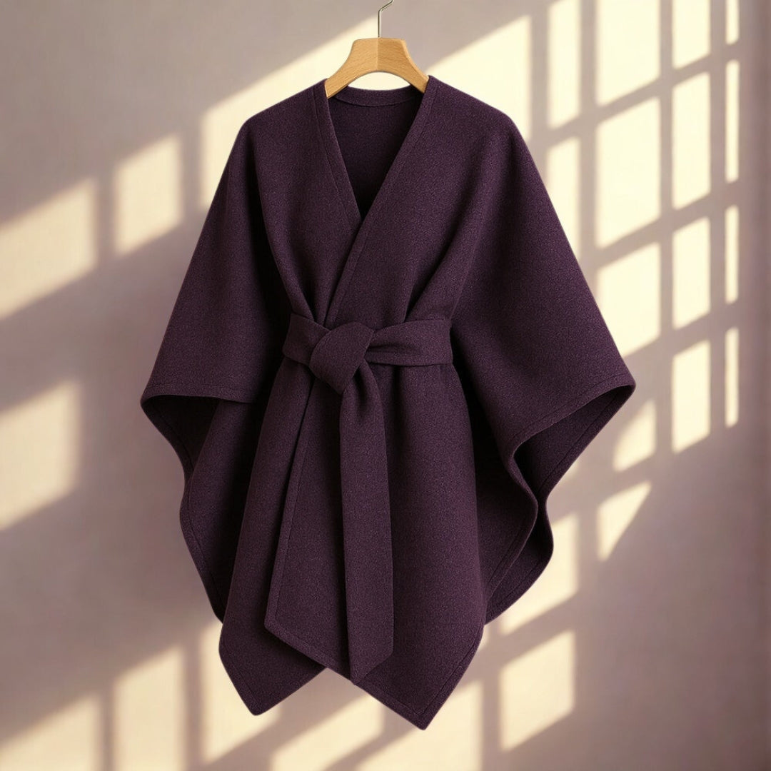 Luxurious Poncho Windproof Shawl Coat