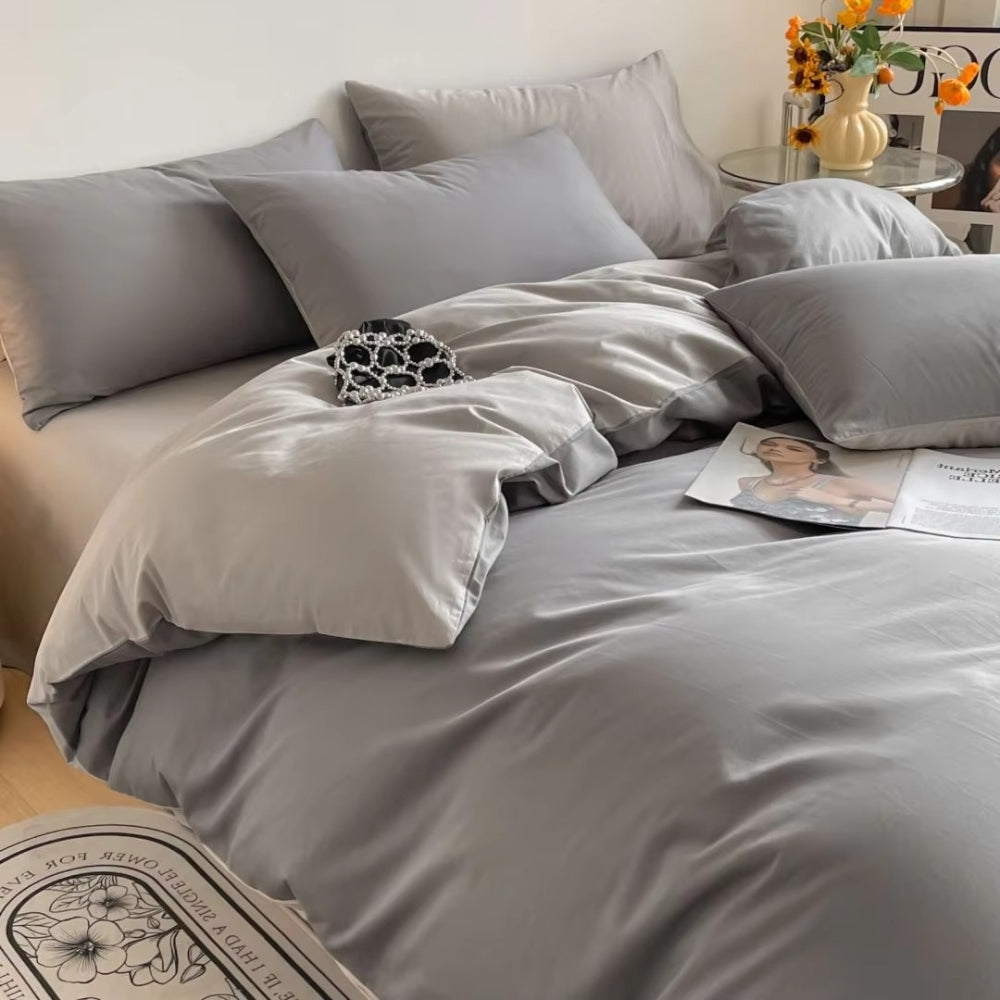 Lustova Cotton Quilt Cover | 3pcs Set