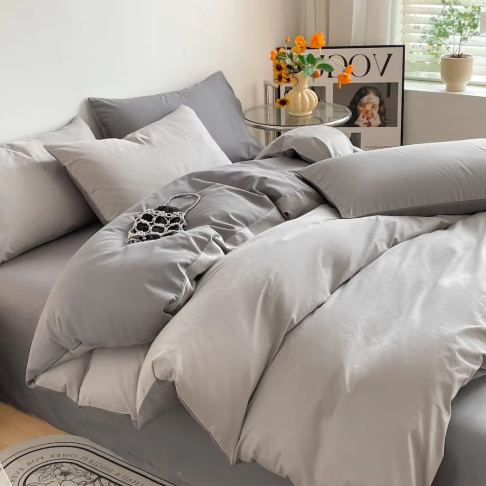 Lustova Cotton Quilt Cover | 3pcs Set