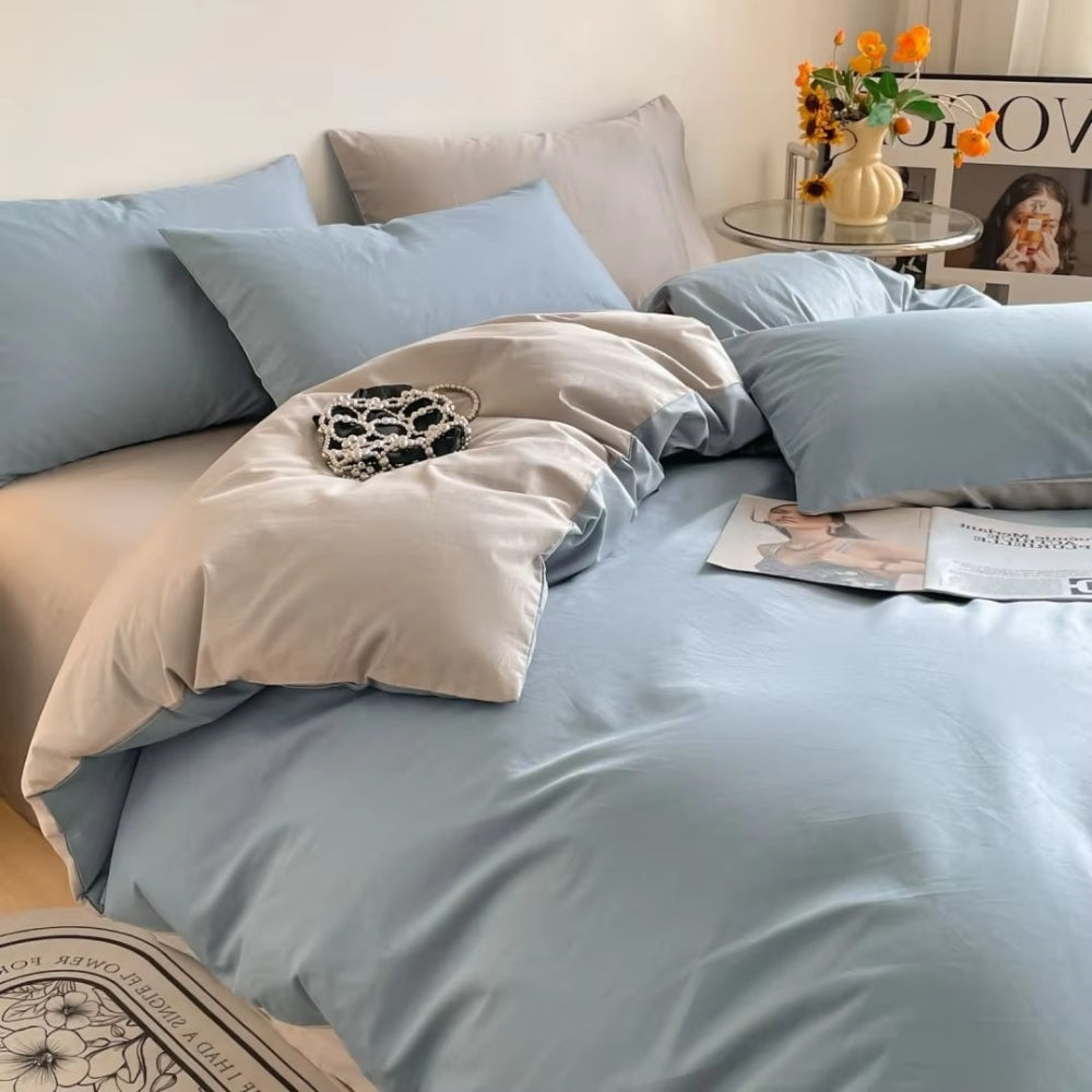 Lustova Cotton Quilt Cover | 3pcs Set