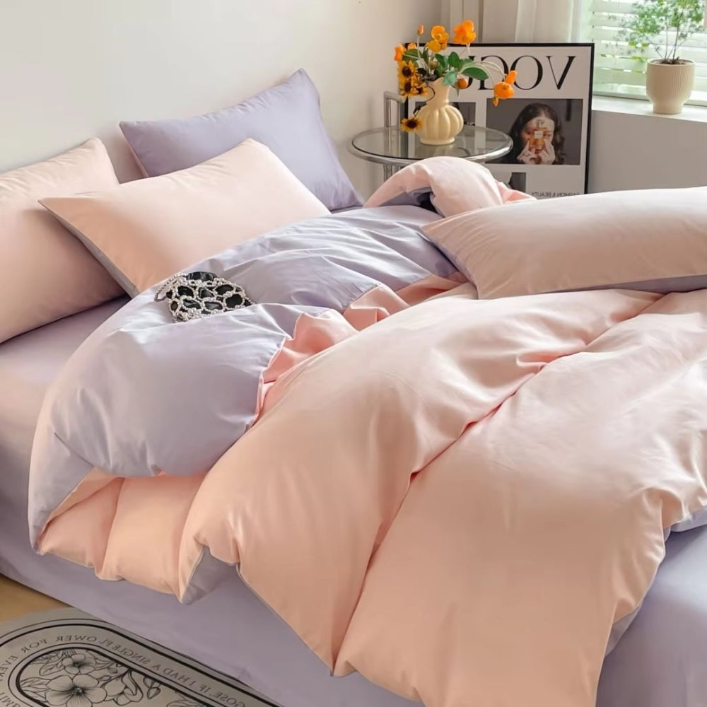Lustova Cotton Quilt Cover | 3pcs Set