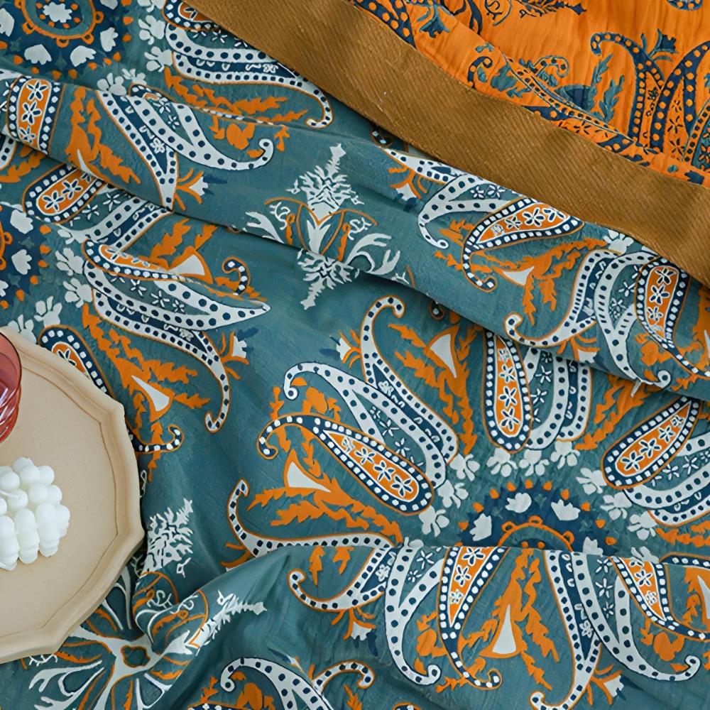 Boho Bloom Reversible Soft Quilt