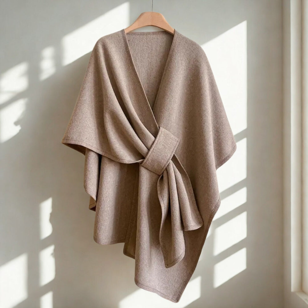 Luxurious Poncho Windproof Shawl Coat
