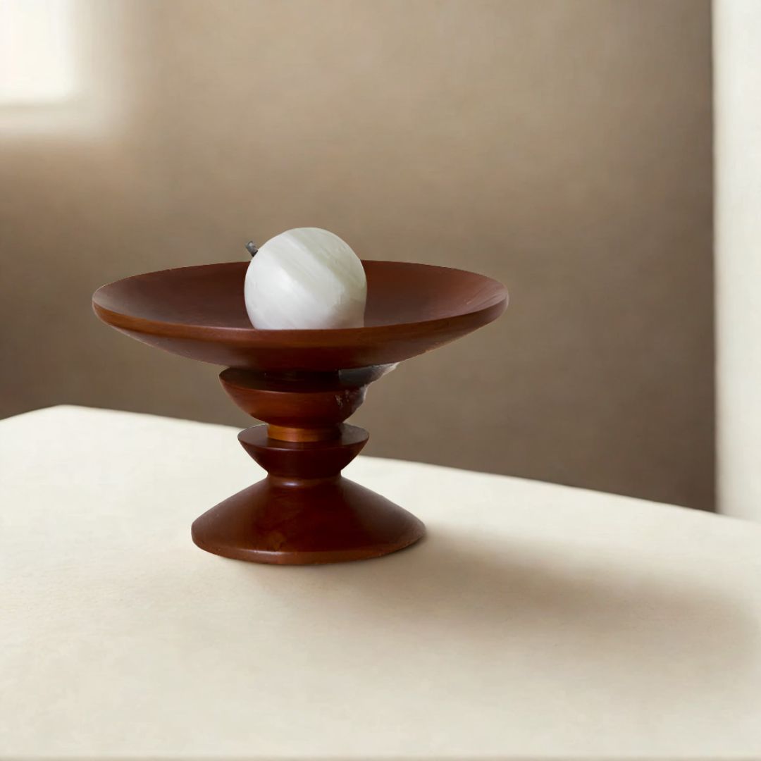 Rustic Elegance Pedestal Tray