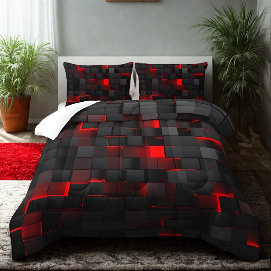 GEOMATRIX | 3pcs Quilt Cover Set