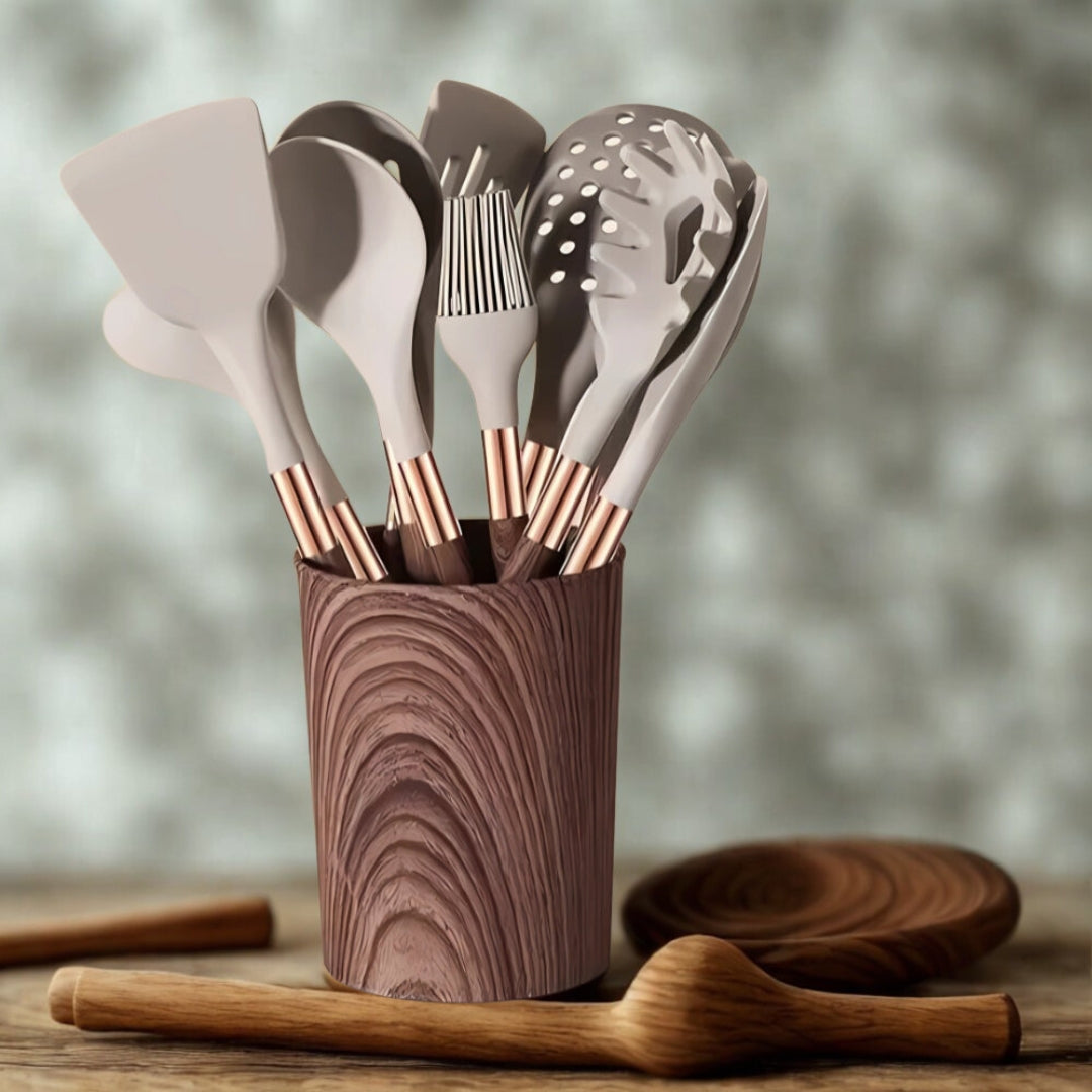 Luxe Silicone Cooking Utensils | 10 Pcs Set