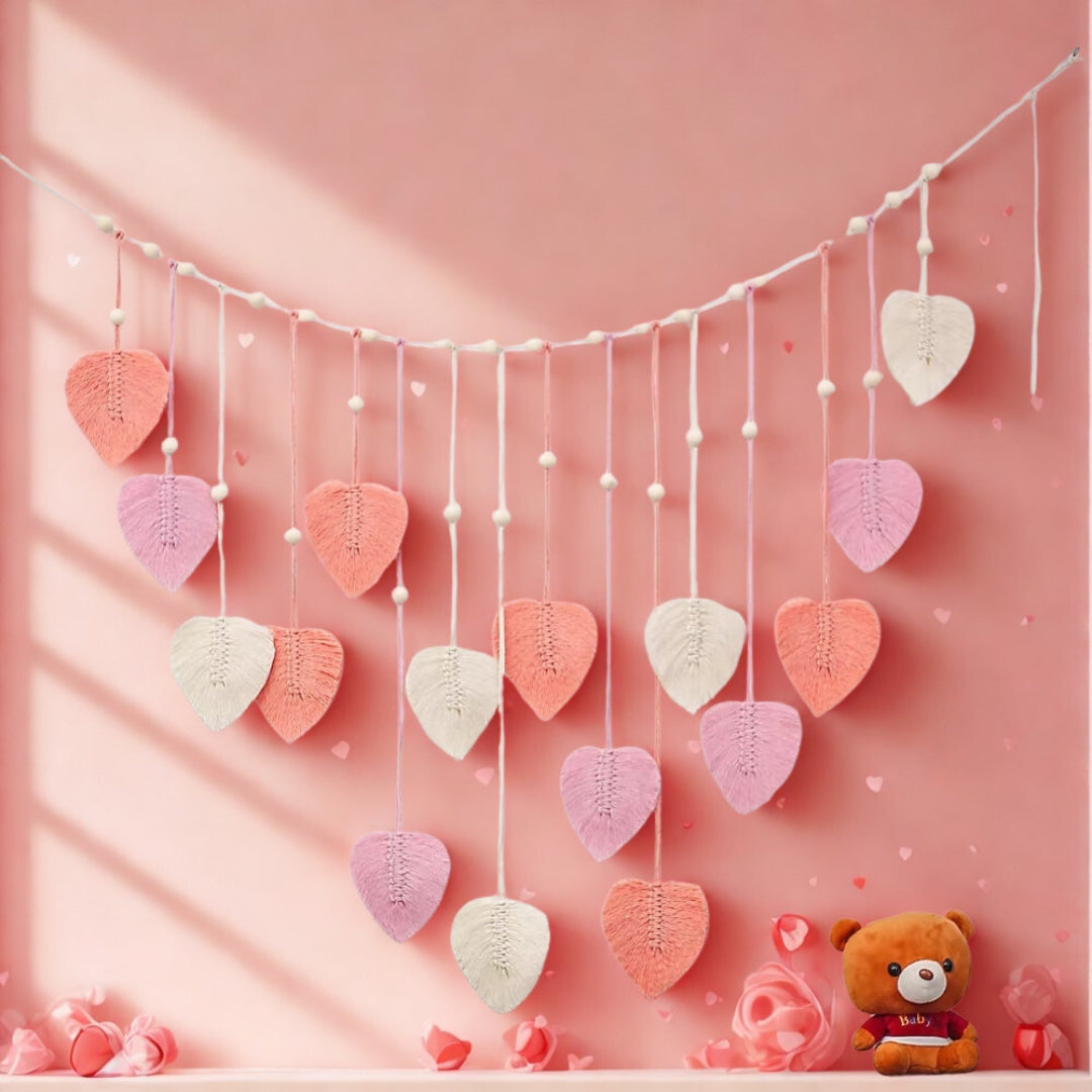 Leaf-Themed Macrame Wall Decor