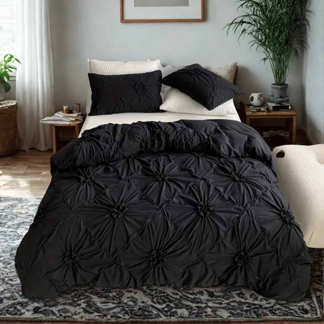 Ruffle Flower Quilt Cover Set