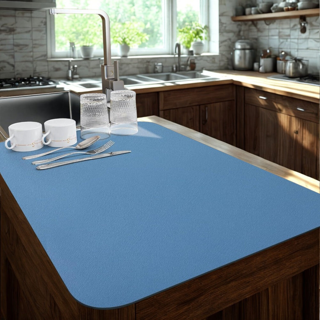 Quick Dry Kitchen Dish Mat | Highly Absorbent