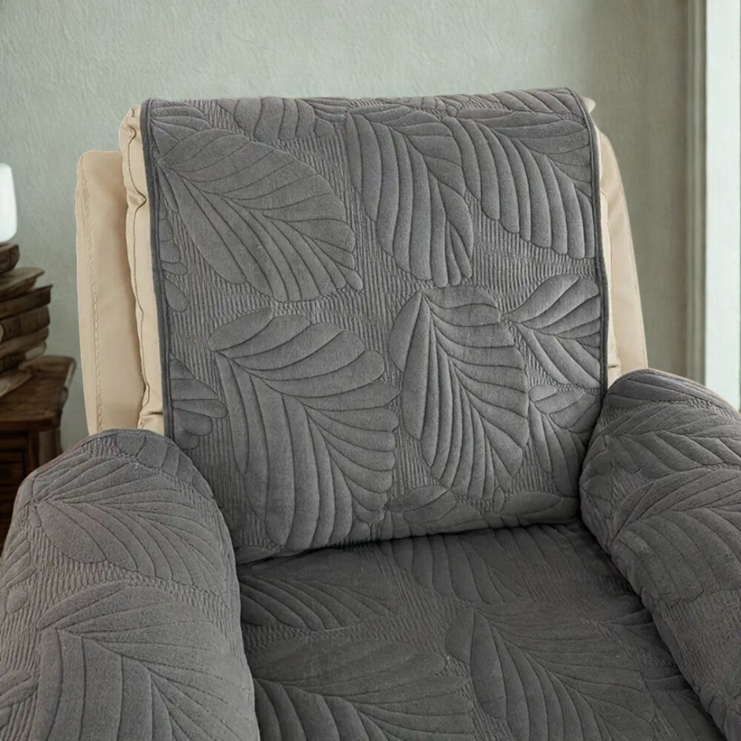Verdant Leaf Pattern Recliner Cover