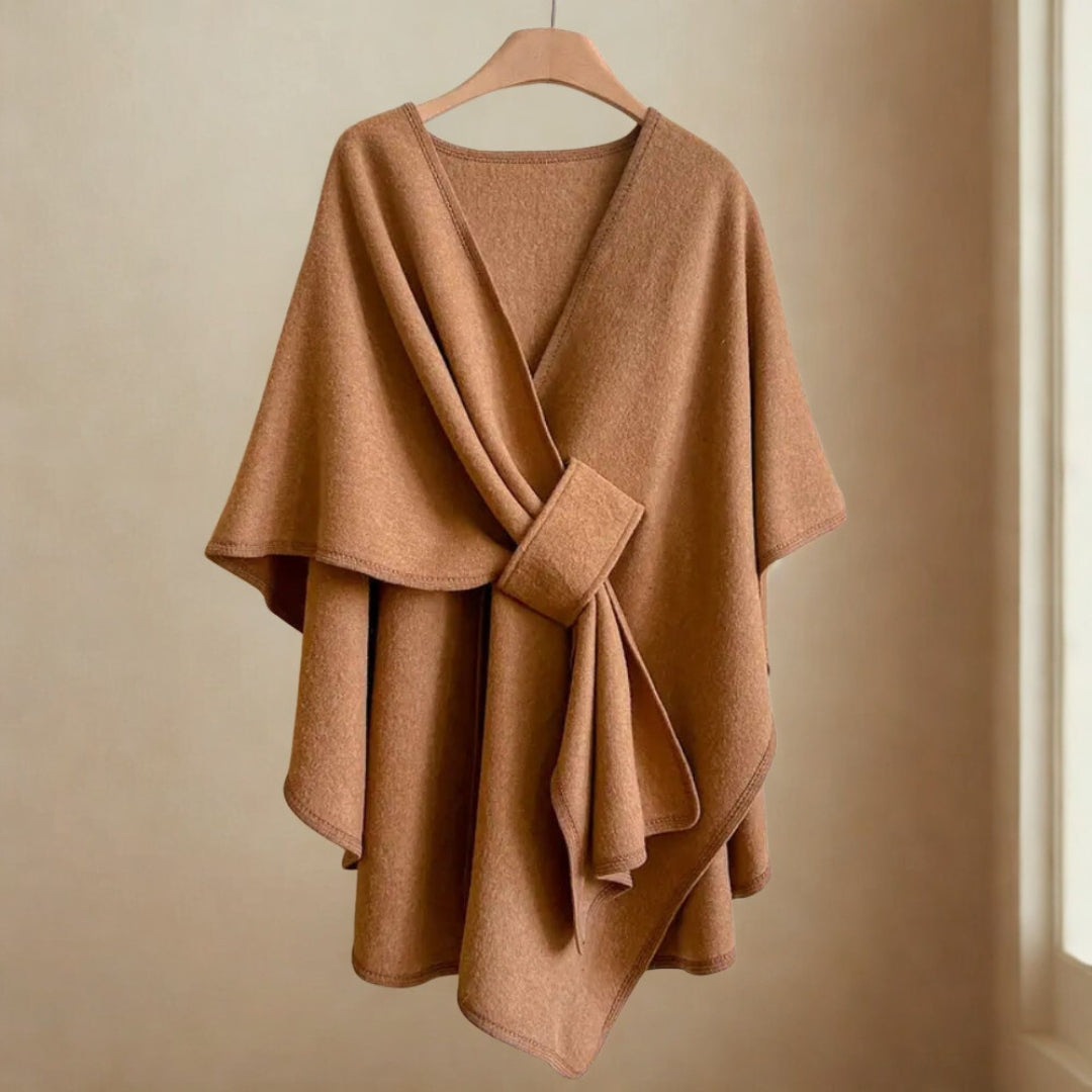 Luxurious Poncho Windproof Shawl Coat