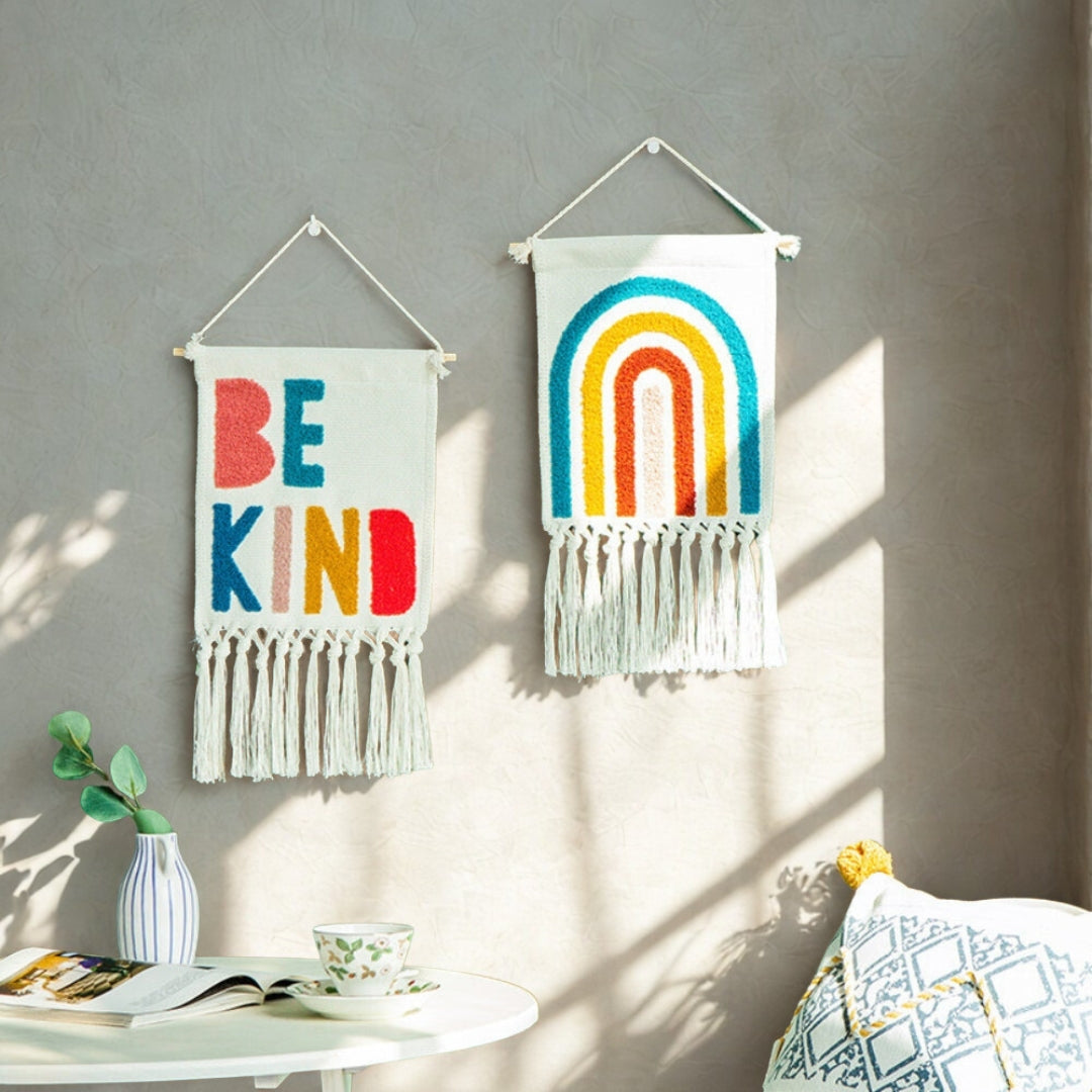 Colourful Fringe Tapestry Decor