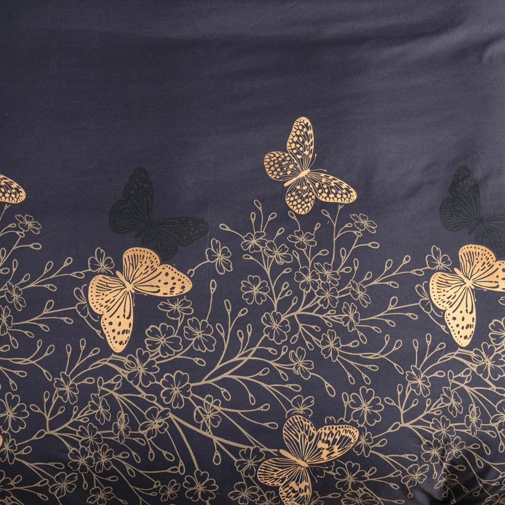 Valora Midnight Butterfly Quilt Cover | 3pcs Set