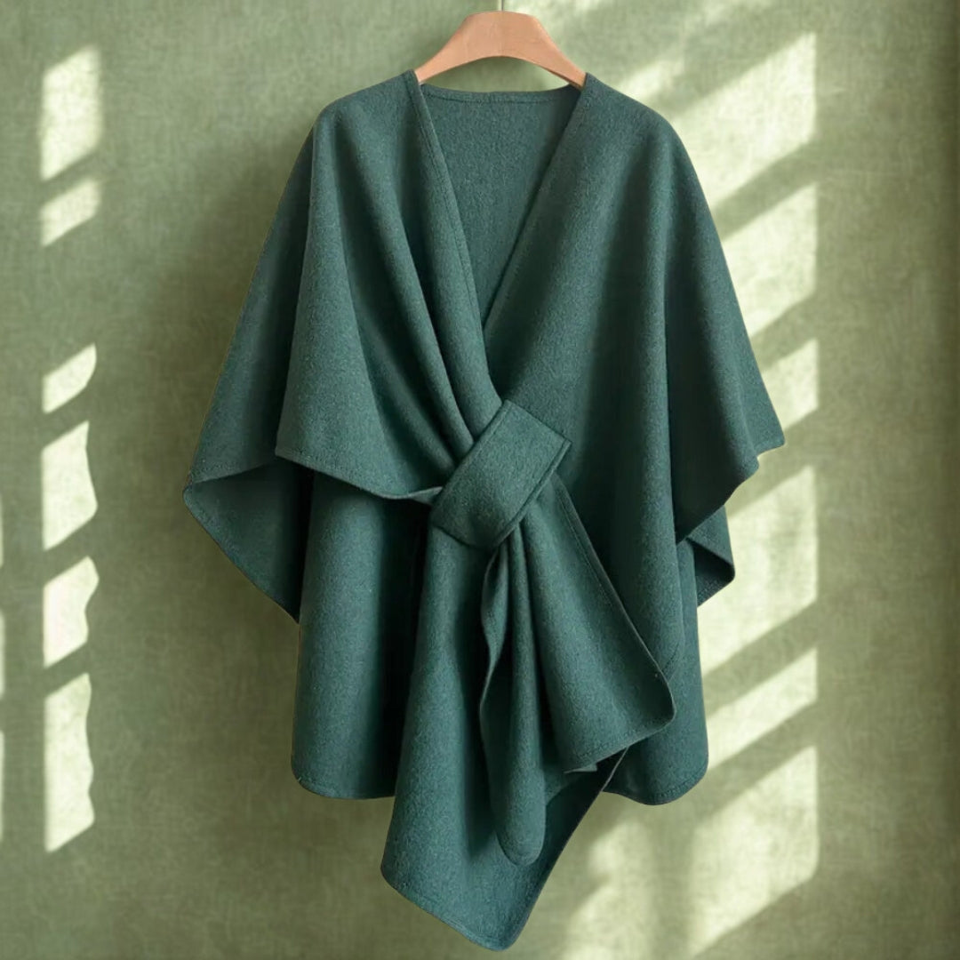 Luxurious Poncho Windproof Shawl Coat
