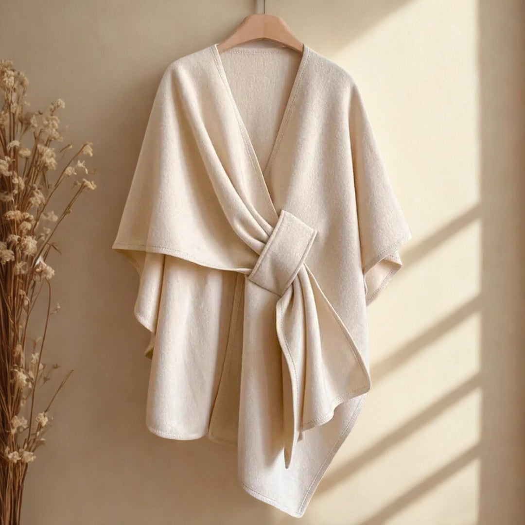 Luxurious Poncho Windproof Shawl Coat