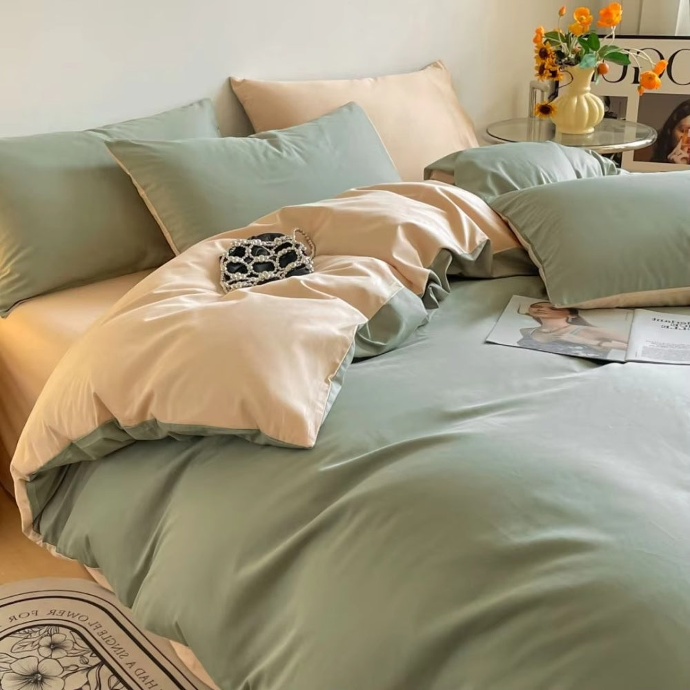 Lustova Cotton Quilt Cover | 3pcs Set