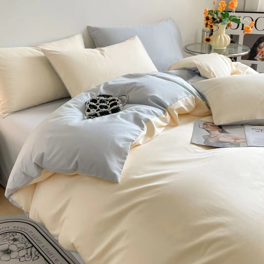 Lustova Cotton Quilt Cover | 3pcs Set