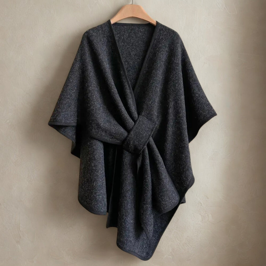 Luxurious Poncho Windproof Shawl Coat