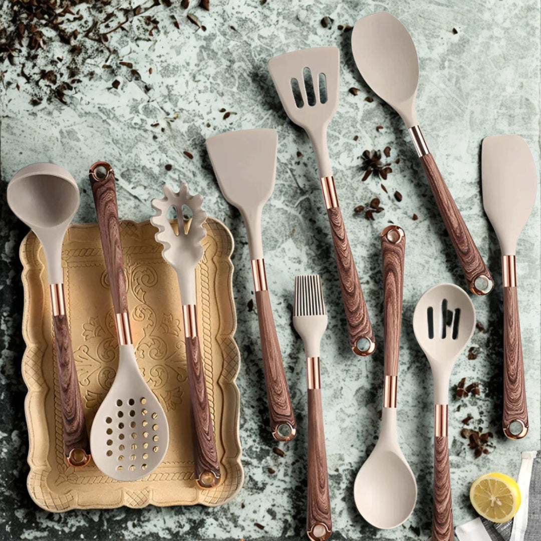 Luxe Silicone Cooking Utensils | 10 Pcs Set