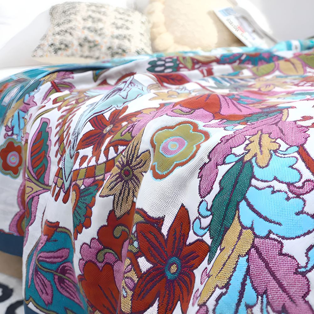 Floral Serenity Reversible Blanket