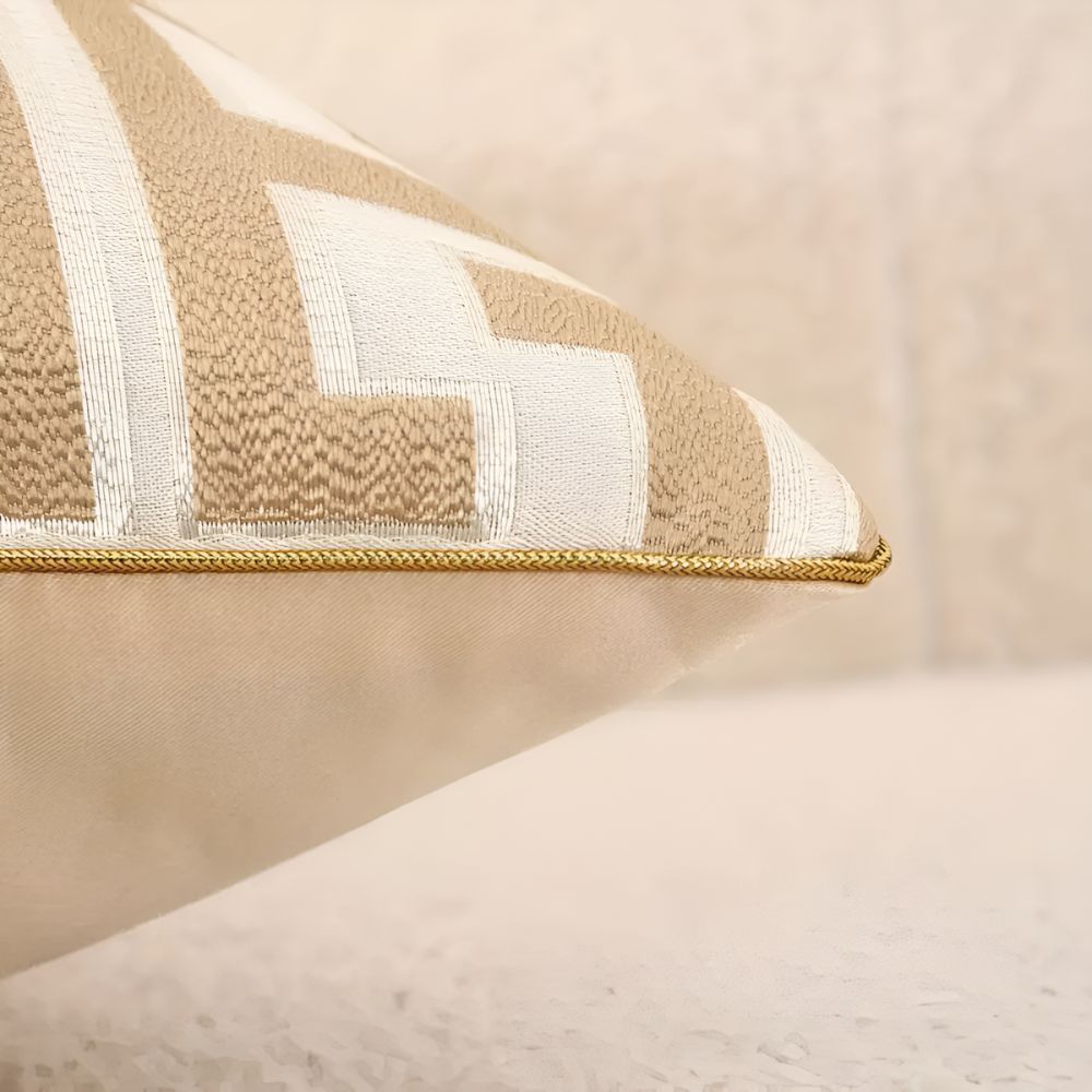 Geometric Jacquard Luxury Cushion Cover