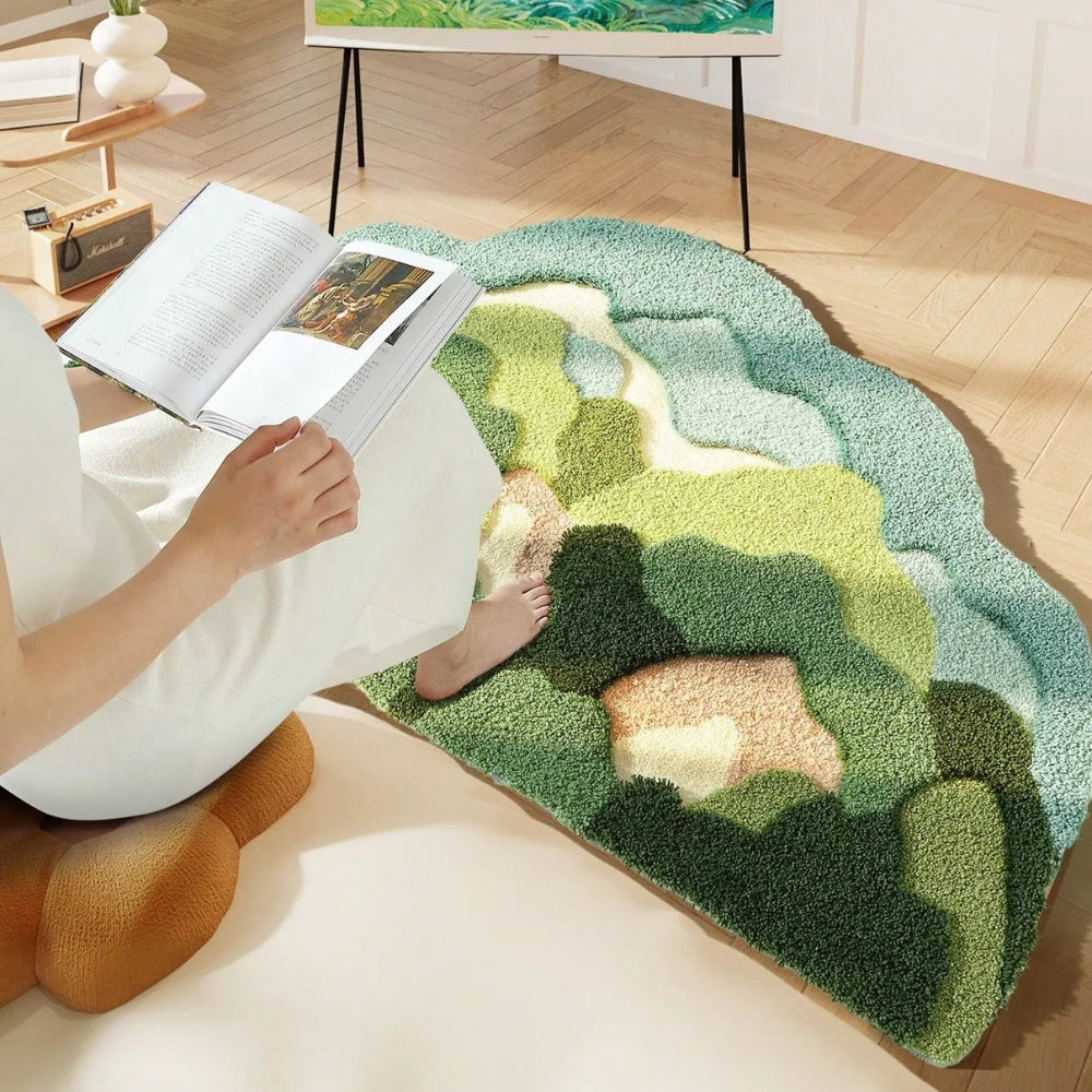 Nature Moss Floor Bath Mat
