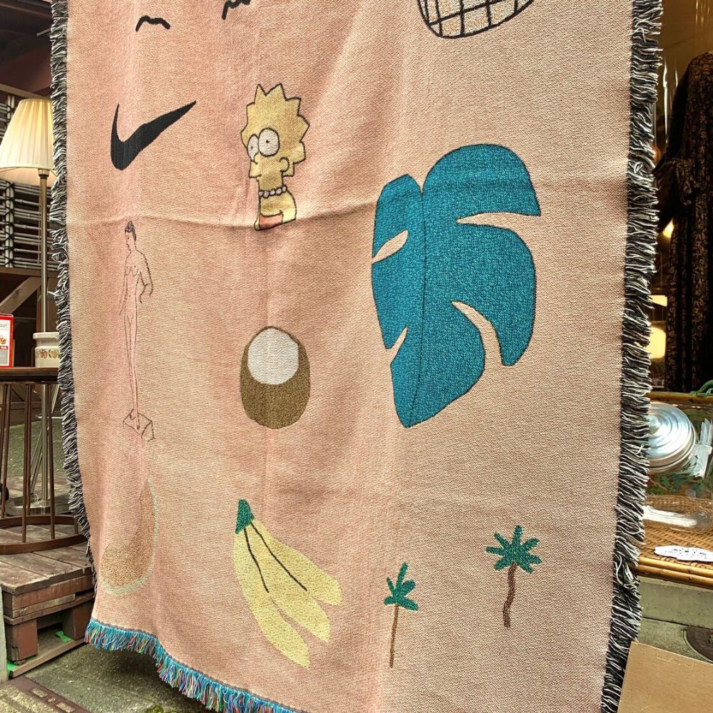 Pink Muse Woven Blanket