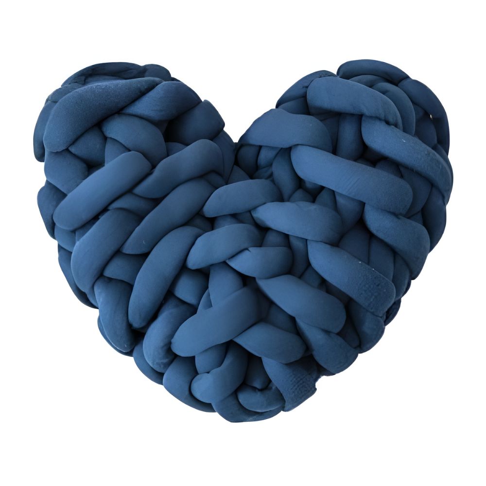 Plush Knotted Heart Shape Cushions