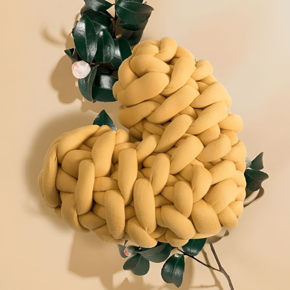 Plush Knotted Heart Shape Cushions