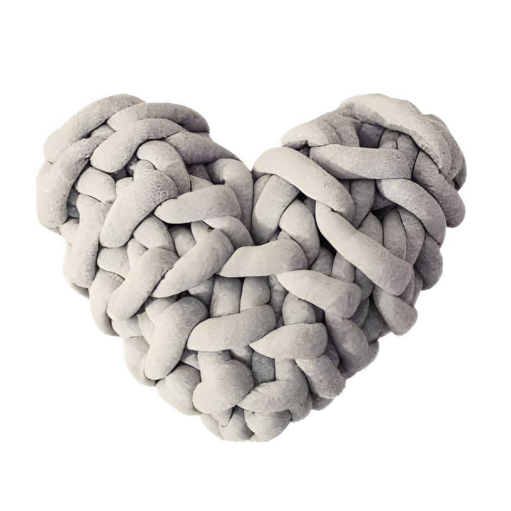 Plush Knotted Heart Shape Cushions