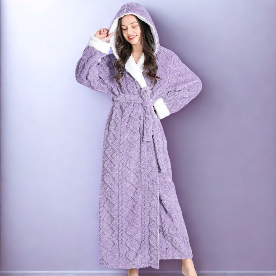 Plush Long Hooded Robe